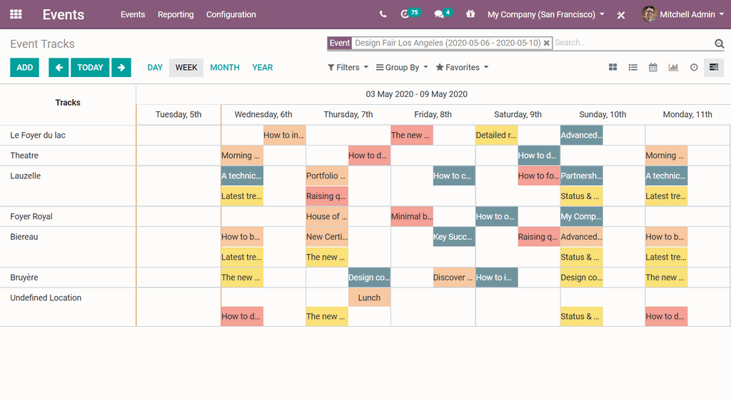 Odoo Event Management Module